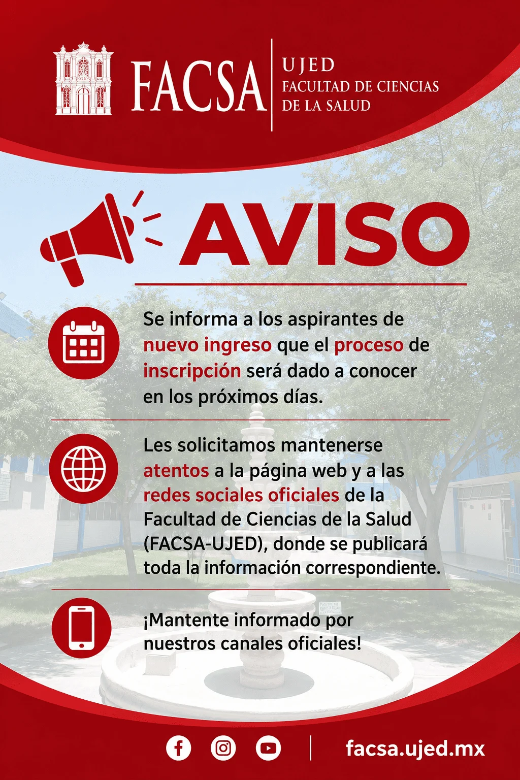 AVISO NUEVO INGRESO