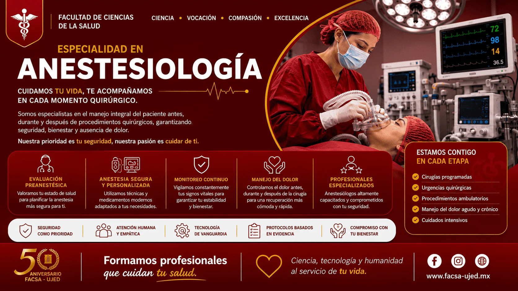 Especialidad en Anestesiología