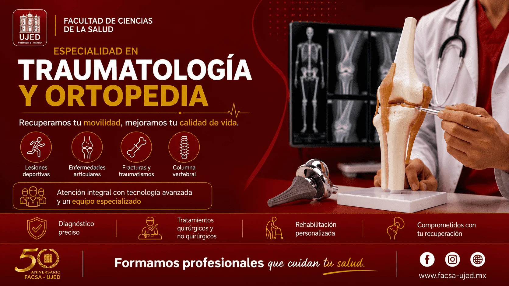 Especialidad en Traumatología y Ortopedia
